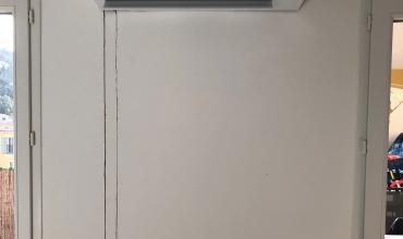 Pose unit&eacute; murale avec liaison encastr&eacute;e dans doublage placo